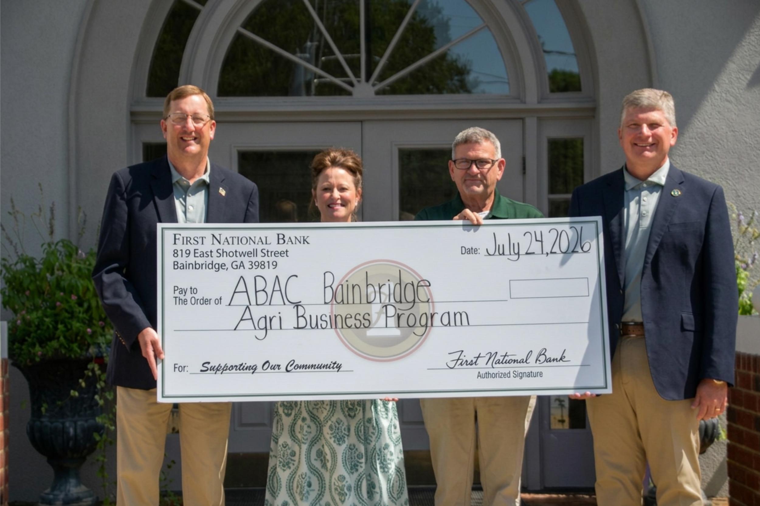Photo for First National Bank Supports ABAC Bainbridge\'s New Agriculture Degree Program